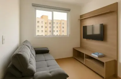 Apartamento para locação em campo grande, residencial novo seminário, 2 dormitórios, 1 banheiro, 1 vaga