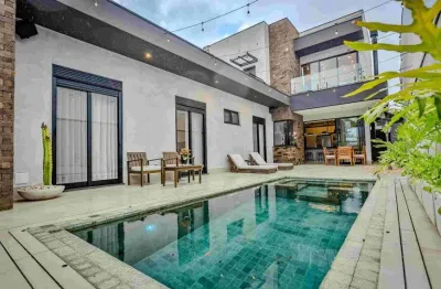 Casa a venda no brisas da mata - casa térrea com mezanino - mobiliada e decorada