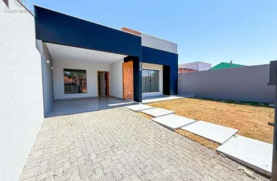 Casa à venda em londrina, residencial abussafe ii, com 3 quartos, com 123 m²