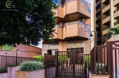 Apartamento à venda em londrina, centro, com 3 quartos, com 120 m², del rio