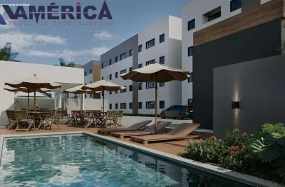 Apartamento à venda em joão pessoa-pb, no bairro gramame, com 2 quartos, 1 sala, 1 banheiro, 1 vaga de garagem - 45,80 m².