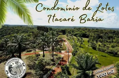 Terreno em condomínio para venda em itacaré, aderno