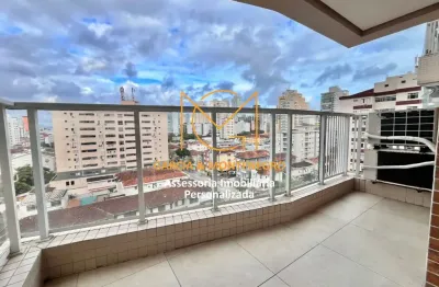 Apto de 1 dormitório com vista livre, lazer completo e 1 vaga demarcada - campo grande - santos - sp