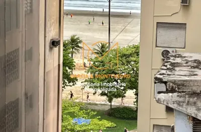 Apartamento vista ao mar com 62 m2, 2 dormitórios e 1 vaga - boqueirão - santos - sp