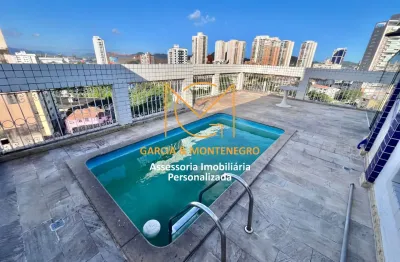 Cobertura duplex com 3 dormitórios (1 suíte) 2 vagas fechadas - ponta da praia - santos - sp