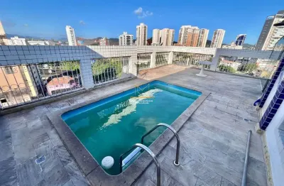 Cobertura com 3 quartos para alugar na rua enguaguaçu, 132, ponta da praia, santos, 350 m2 por r$ 9.500