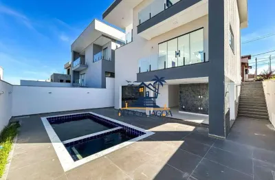 Casa com 4 dormitórios à venda, 240 m² por r$ 1.650.000,00 - nova são pedro - são pedro da aldeia/rj