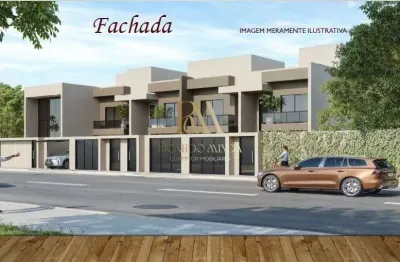 Casa Duplex em Cocal-Vila Velha/ES. Com 3 dormitórios, sendo 1 suíte, e 2 banheiros,  Área Gourmet com Churrasqueira e Piscina, 89,36m² de área construída.