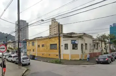Terreno para venda em santos, vila mathias, 1 dormitório, 1 banheiro, 1 vaga