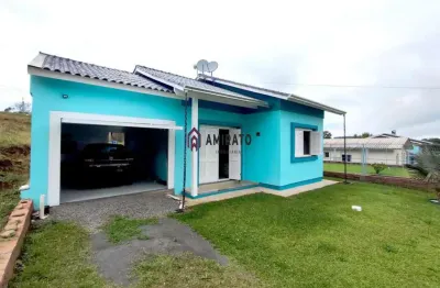 Casa à venda em farroupilha, monte verde - 160m² - churrasqueira