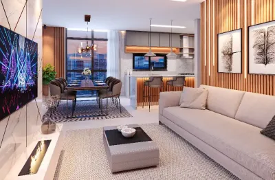 Apartamento de lançamento, 3 suítes, 3 vagas, ótima localização em itapema.