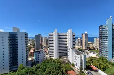 Lindo apto quarto e sala, 45 m2, nascente, varanda, garagem em jardim armação - salvador - ba