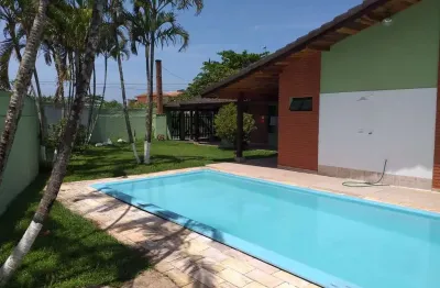 Casa para venda em itanhaém, jardim regina, 3 dormitórios, 1 suíte, 2 banheiros, 6 vagas