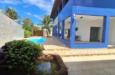 Beira mar em condomínio, maravilhosa casa duplex, nascente, 4 suítes, com piscina