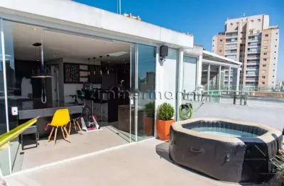 Cobertura com 3 quartos à venda na rua assungui, --, vila gumercindo, são paulo, 164 m2 por r$ 2.000.000