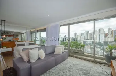 Apartamento com 1 quarto à venda na rua delfina, --, vila madalena, são paulo, 55 m2 por r$ 1.300.000