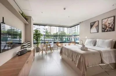 Apartamento com 1 quarto à venda na avenida iraí, --, moema, são paulo, 34 m2 por r$ 612.000
