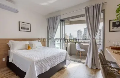 Apartamento com 1 quarto à venda na rua das margaridas, --, brooklin, são paulo, 25 m2 por r$ 530.000