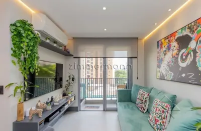 Apartamento com 1 quarto à venda na rua pintassilgo, --, moema, são paulo, 64 m2 por r$ 1.430.000