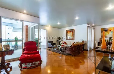 Apartamento com 4 quartos à venda na alameda dos aicás, --, moema, são paulo, 195 m2 por r$ 3.000.000