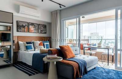 Apartamento com 1 quarto à venda na rua vieira de morais, --, campo belo, são paulo, 42 m2 por r$ 610.000