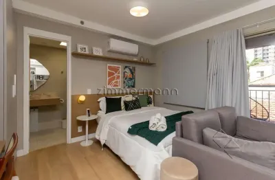 Apartamento com 1 quarto à venda na rua bartira, --, perdizes, são paulo, 26 m2 por r$ 495.000