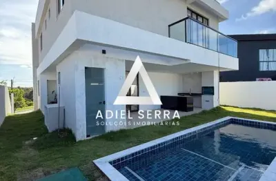 Alphaville ln ii | 4 suítes | 217m² | piscina | área gourmet | semi mobiliada