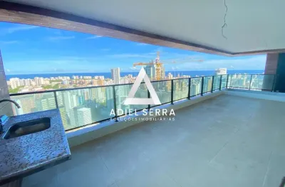 Caminho das árvores - 210m² - nascente - vista mar - andar altíssimo - 3 suítes - varandão gourmet - despensa - dependência completa - 4 vagas