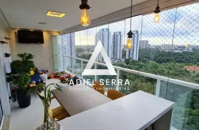 Greenville platno - 2/4 com suíte + home - 110m² - andar alto - reformado - varanda com churrasqueira - armários - 2 vagas - lazer completo