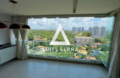 Pituaçu - 110m² - andar altíssimo - norte/sul - 3 quartos sendo 1 suíte - 3 banheiros - dependência completa - armários - varanda gourmet - 3 vagas