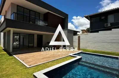 Villas do atlântico - condomínio villamarine - 4 suítes - piscina e área gourmet - excelente acabamento - casa nova - 3 vagas