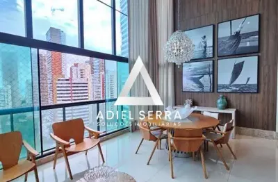 Horto florestal - 280m² - andar alto - decorado - 4 suítes - closets - hidro - varanda - dependência completa - 4 vagas - depósito