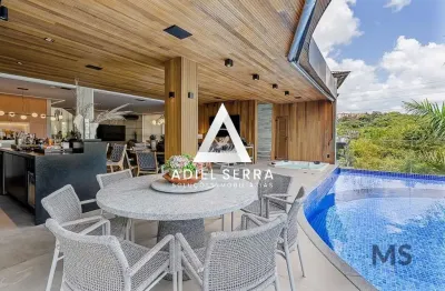 Alphaville salvador 2 - 660m² - 4 pavimentos - mobiliada - 5 quartos sendo 4 suítes - closet - piscina - energia solar - escritório - 5 vagas