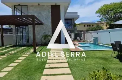 Guarajuba - 509,20m² total - porteira fechada - 7 suítes - master c/ closet - espaço gourmet - piscina / deck - despensa - depósito - 3 vagas