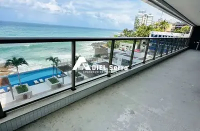 Ondina - 303m² - porteira fechada - vista mar total - 4 suítes - armários - móveis - 4 vagas