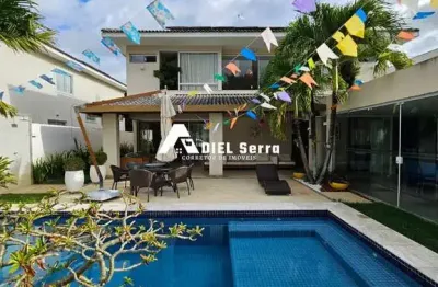 Alphaville litoral norte 1 - 4 suítes - porteira fechada - piscina privativa e churrasqueira - 514,57m² de terreno - fino acabamento