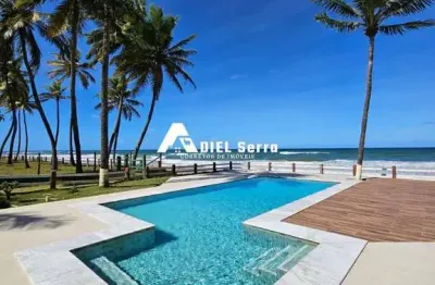 Busca vida - frente mar - reformada - 10 suítes - varandas - espaço gourmet - despensa - piscina beira mar - jardim - depósito - dependência - 6 vagas