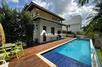 Alphaville ln 1 - 4 suítes - suíte master c/ varanda, closet e banheira c/ hidro) - climatizado - piscina - energia solar - 4 vagas