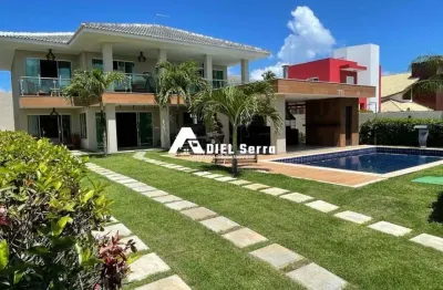 Guarajuba - 06 suítes + dependência - condomínio paraiso - porteira fechada - área gourmet com churrasqueira e piscina
