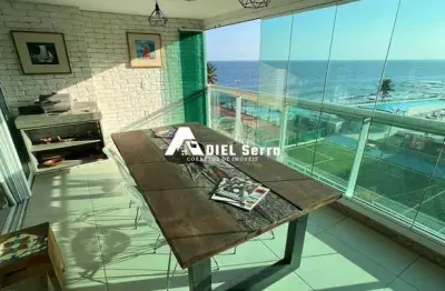 Barra - 75m² - vista mar permanente - 1 suíte - 2 banheiros - armários - varanda gourmet - climatizado - projeto de iluminação - 1 vaga