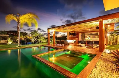 Fantástica mansão em praia do forte - 6/4 sendo 5 suítes - 320 m² - piscina e área gourmet - alto luxo