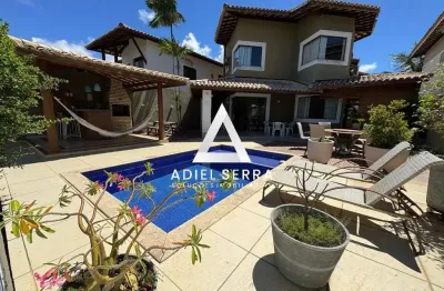 Centro de lauro de freitas | casa 5/4 | 259m² | piscina privativa | energia solar | reservatório de água | total infraestrutura de lazer