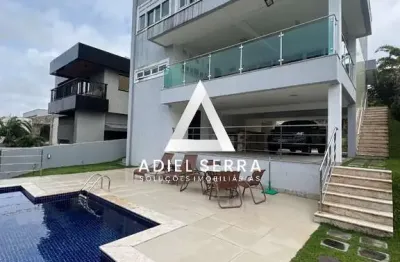 Alphaville 2 | casa alto padrão | 5 suítes | 444m² | piscina | sauna | 6 vagas | infraestrutura completa