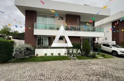 Buraquinho | 4 suítes | 180m² de área construída + 57m² de área gourmet | 2 vagas | energia solar | closet | condomínio fechado | projeto de iluminação | alto padrão