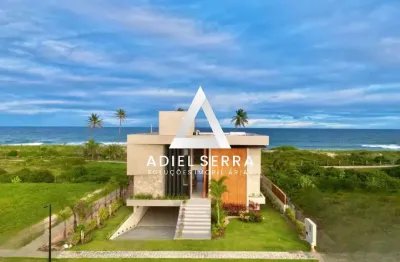 Alphaville guarajuba | casa beira mar | 615m² | 8 suítes + dependência | piscina | deck exclusivo | total infraestrutura de lazer