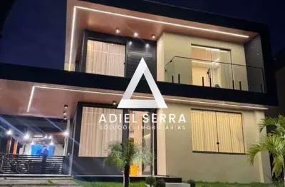 Alphaville litoral norte 2 | casa 4 suítes | 290m² | porteira fechada | energia solar | gourmet completo | total infraestrutura de lazer