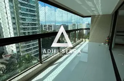 Alphaville i | apartamento 3 suítes | 129m² | varanda gourmet | andar alto | total infraestrutura de lazer