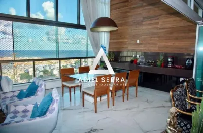 Horto florestal | cobertura duplex | alto padrão | 310m² | 4 suítes | varanda gourmet | vista mar | total infraestrutura de lazer