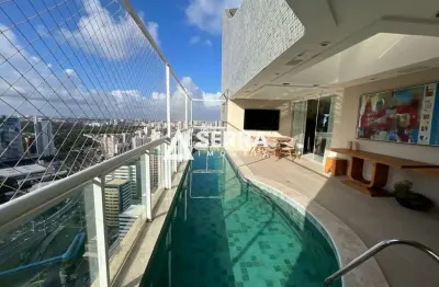 Condomínio edifício amazon | cobertura duplex | 323m² | 3 suítes | piscina privativa + 6 vagas | total infraestrutura
