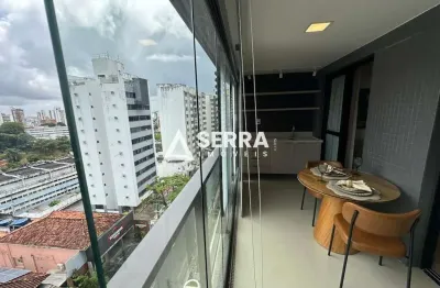 Graça | apartamento 1/4 | 32m² | mobiliado | varanda | total infraestrutura de lazer